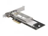 DeLock Подвижна стойка PCI Express Card за 1 x M.2 NMVe SSD, Нисък профил аксесоари преходник/адаптер за монтаж снимка №3