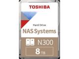 Твърд диск 8TB (8000GB) Toshiba N300 NAS HDWG480EZSTA SATA 3 (6Gb/s) мрежов