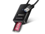 Твърд диск  Axagon ADM2-AM USB-A 10Gbps - M.2 NVMe & SATA SSD adapter USB 3.2 преходник/адаптер за монтаж