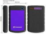 Transcend StoreJet 25H3P Purple твърд диск външен снимка №2