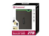 Transcend StoreJet 25M3S Iron Gray, slim твърд диск външен снимка №2