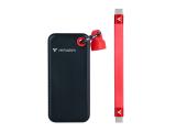 Verbatim Pocket SSD black/red, 32196 твърд диск външен снимка №2