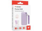 Verbatim Pocket SSD including two sleeves white & purple, 32322 твърд диск външен снимка №4
