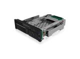 Най-търсен HDD преходник/адаптер за монтаж  ICY BOX IB-173SSK  interchangeable frame, 1x 2.5 + 1x 3.5 SATA/SAS to 2xSATA host, for 5,25 slot