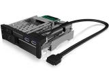 Нов продукт в секция HDD преходник/адаптер за монтаж  ICY BOX interchangeable frame, 1x 2.5+1x 3.5 SATA/SAS to 2xSATA ,for 5,25 slot