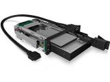 ICY BOX interchangeable frame, 1x 2.5+1x 3.5 SATA/SAS to 2xSATA ,for 5,25 slot аксесоари преходник/адаптер за монтаж снимка №2 ICY BOX interchangeable frame, 1x 2.5+1x 3.5 SATA/SAS to 2xSATA ,for 5,25 slot аксесоари преходник/адаптер за монтаж снимка №2