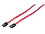 Описание и цена на кабел  LogiLink SATA cable 0.50m 6GBs Red, CS0001