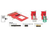 Delock PCI Express x4 Card > 1 x internal U.2 NVMe SFF-8639, 89469 аксесоари преходник/адаптер за монтаж снимка №6
