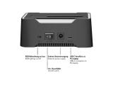 LogiLink Docking station, 1 port, USB-C 3.2 Gen 1, 2.5 and 3.5 SATA HDD/SSD, RGB lighting, black, QP0035 аксесоари докинг станция снимка №2 LogiLink Docking station, 1 port, USB-C 3.2 Gen 1, 2.5 and 3.5 SATA HDD/SSD, RGB lighting, black, QP0035 аксесоари докинг станция снимка №2
