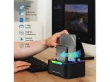 LogiLink Dual docking station, 2 ports, USB-C 3.2 Gen 1, 2.5 and 3.5, offline clone, black, QP0036 аксесоари докинг станция снимка №4 LogiLink Dual docking station, 2 ports, USB-C 3.2 Gen 1, 2.5 and 3.5, offline clone, black, QP0036 аксесоари докинг станция снимка №4
