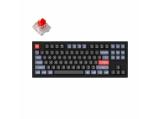 Описание и цена на клавиатура за компютър Keychron V3 TKL Knob QMK Carbon Black, Keychron K Pro Red Switch, RGB Backlight 