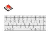 Keychron K3 Pro White QMK/VIA Hot-Swappable Gateron Low Profile Red Switch Bluetooth or USB безжична  мултимедийна  Цена и описание.