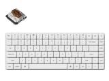 Цена за Keychron K3 Pro White QMK/VIA Hot-Swappable Gateron Low Profile Brown Switch - Bluetooth or USB