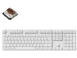 Keychron K5 Pro White QMK/VIA Full-Size Low-Profile Gateron Brown Switches White Backlight Bluetooth or USB безжична  мултимедийна  Цена и описание.