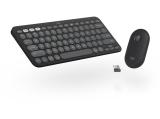 Logitech Pebble 2 for MAC Bluetooth Keyboard Combo Graphite USB безжична  мултимедийна  комплект с мишка  снимка №2