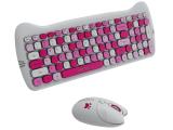 CANYON HSET-W6 Kitty Edition Wireless combo - Pink USB безжична  мултимедийна  комплект с мишка  снимка №3