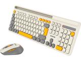 CANYON HSET-W5 Keyboard+Mouse AAA+AA Wireless Beige USB безжична  мултимедийна  комплект с мишка  снимка №2