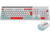 CANYON HSET-W5 Keyboard+Mouse AAA+AA Wireless White USB безжична  мултимедийна  комплект с мишка  Цена и описание.