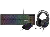 Gamdias Gaming COMBO - POSEIDON E2 3-in-1 Combo USB, jack мултимедийна  комплект с мишка  Цена и описание.