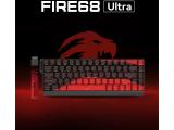 Madlions Madlions професионална геймърска механична клавиатура Professional Gaming Mechanical Keyboard FIRE 68 ULTRA - 8K, Gateron Magnetic Jade Switches - Black FIRE-68-ULTRA NEW  снимка №2