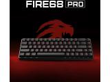 Madlions Madlions професионална геймърска механична клавиатура Professional Gaming Mechanical Keyboard FIRE 68 PRO - 8K, Gateron Magnetic Jade Switches, RGB - Black FIRE-68-PRO NEW  снимка №6