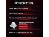 Madlions Professional Gaming Mechanical Keyboard MAD 68 HE RGB 1K Magnetic Amber Pro Switches White USB мултимедийна снимка №3 Madlions Professional Gaming Mechanical Keyboard MAD 68 HE RGB 1K Magnetic Amber Pro Switches White USB мултимедийна снимка №3