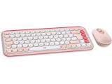 Описание и цена на клавиатура за компютър Logitech POP Icon Combo Rose & Off White US International (Qwerty) 920-013142 