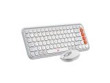 Описание и цена на клавиатура за компютър Logitech POP Icon Combo Off White & Orange Suisse / Schweizer (Qwertz) 920-013276 