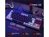 Xtrike Me Gaming Mechanical keyboard 87 keys TKL GK-989B RED switches USB мултимедийна  снимка №4