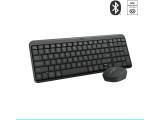 Logitech MK250 Graphite Кирилизирана USB безжична  мултимедийна  комплект с мишка  Цена и описание.