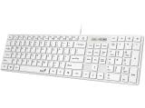 Genius Slim Keyboard SlimStar 126 White Copilot Low profile Chocolate USB мултимедийна снимка №3 Genius Slim Keyboard SlimStar 126 White Copilot Low profile Chocolate USB мултимедийна снимка №3