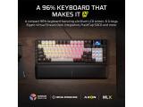 CORSAIR VANGUARD 96 Mechanical Gaming Keyboard, CORSAIR MLX Plasma Black CH-91E921E-NA USB мултимедийна  снимка №5