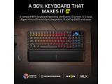 CORSAIR VANGUARD 96 Mechanical Gaming Keyboard, CORSAIR MLX Plasma Black CH-91E921E-NA USB мултимедийна  снимка №6