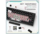 Ajazz Gaming Mechanical Keyboard AK820 - Red Switches USB мултимедийна  снимка №6