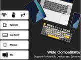 Ajazz Wireless Gaming Mechanical Keyboard AK820 V2 PRO White peach Switch Black Bluetooth or USB безжична мултимедийна снимка №6 Ajazz Wireless Gaming Mechanical Keyboard AK820 V2 PRO White peach Switch Black Bluetooth or USB безжична мултимедийна снимка №6