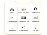 Aula Wireless Gaming Mechanical Keyboard AU75 Bloomfield Switch US Beige Bluetooth or USB безжична мултимедийна снимка №3 Aula Wireless Gaming Mechanical Keyboard AU75 Bloomfield Switch US Beige Bluetooth or USB безжична мултимедийна снимка №3