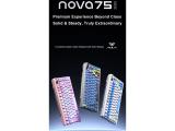 Aula Wireless Gaming Mechanical Keyboard NOVA 75 Star Vector Switch US White Bluetooth or USB безжична  снимка №2