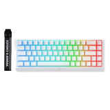 Цена за MCHOSE MCHOSE геймърска механична клавиатура Gaming Mechanical Keyboard Ace 68 - 8K, Ice Rhino Magnetic Switch [Linear] (English US), White MC-ACE68-17 NEW - 