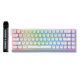 Цена за MCHOSE MCHOSE геймърска механична клавиатура Gaming Mechanical Keyboard Ace 68 - 8K, Ice Blue Magnetic Switch [Linear] (English US), White MC-ACE68-15 NEW - 