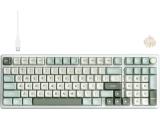 ROYAL KLUDGE RK R98Pro Sky Cyan Gaming Keyboard Cream switch USB мултимедийна  снимка №2