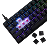 White Shark White Shark геймърска механична клавиатура Gaming Mechanical Keyboard SHINOBI 2 - YUSYA 5P Red Switches (English US), Black SHINOBI-2-B-US-RED.SW NEW снимка №3 White Shark White Shark геймърска механична клавиатура Gaming Mechanical Keyboard SHINOBI 2 - YUSYA 5P Red Switches (English US), Black SHINOBI-2-B-US-RED.SW NEW снимка №3