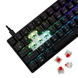 White Shark White Shark геймърска механична клавиатура Gaming Mechanical Keyboard SHINOBI 2 - YUSYA 5P Red Switches (English US), Black SHINOBI-2-B-US-RED.SW NEW снимка №4 White Shark White Shark геймърска механична клавиатура Gaming Mechanical Keyboard SHINOBI 2 - YUSYA 5P Red Switches (English US), Black SHINOBI-2-B-US-RED.SW NEW снимка №4