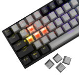 White Shark White Shark геймърска механична клавиатура Gaming Mechanical Keyboard WAKIZASHI 2 - Red Switches (English US), Gray, Black WAKIZASHI-2-US-G-B-RED.SW NEW снимка №3 White Shark White Shark геймърска механична клавиатура Gaming Mechanical Keyboard WAKIZASHI 2 - Red Switches (English US), Gray, Black WAKIZASHI-2-US-G-B-RED.SW NEW снимка №3
