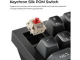 Keychron Q6 Ultra 8K Black Silk POM Switch Banana Bluetooth or USB безжична мултимедийна снимка №3 Keychron Q6 Ultra 8K Black Silk POM Switch Banana Bluetooth or USB безжична мултимедийна снимка №3