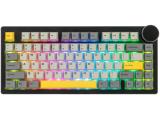 Компютърна клавиатура Ajazz Gaming Mechanical Keyboard AK820 V2 Arctic Isle Magnetic Switch US Black Gray Yellow USB - цена и спецификации Цена за Ajazz Gaming Mechanical Keyboard AK820 V2 Arctic Isle Magnetic Switch US Black Gray Yellow - USB