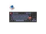 Описание и цена на клавиатура за компютър Keychron V3 TKL Knob QMK Frosted Black Translucent, K Pro Blue Switch, RGB Backlight 