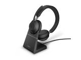 Jabra EVOLVE2 65, стойка, MS, USB-A безжични слушалки с микрофон Bluetooth, USB Цена и описание.