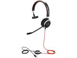 Описание и цена на нов звуков компонент - слушалки с микрофон Jabra On-Ear Mono-Headset Evolve 40 MS