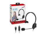 Genius Single Ear Headset - HS-100U, Black снимка №2 Genius Single Ear Headset - HS-100U, Black снимка №2