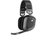 безжични на фокус - безжични Corsair HS80 RGB Wireless Headset, Carbon